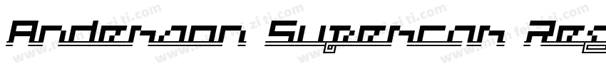 Anderson Supercar Regular字体转换